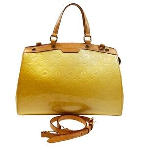 Louis Vuitton Blair MM Dune Handbag, Vernis Enamel, M90180